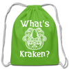 What's Kraken? Cotton Drawstring Bag - clover