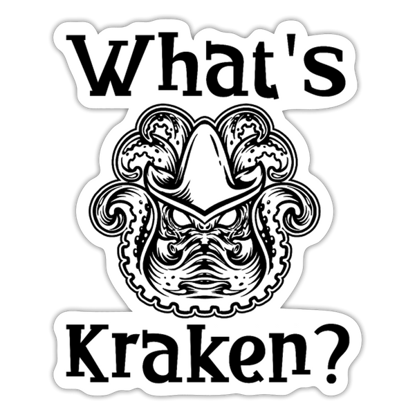 What's Kraken? Sticker - white matte