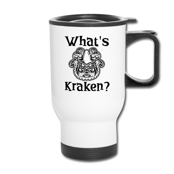 What's Kraken? Travel Mug - white