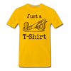 Just a Plane T-Shirt Men's Premium T-Shirt - sun yellow