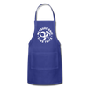 Measure Once Cuss Twice Funny Woodworking Adjustable Apron - royal blue