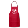 Measure Once Cuss Twice Funny Woodworking Adjustable Apron - red
