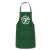 Measure Once Cuss Twice Funny Woodworking Adjustable Apron - forest green