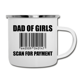 Dad of Girls Scan for Payment Camper Mug
