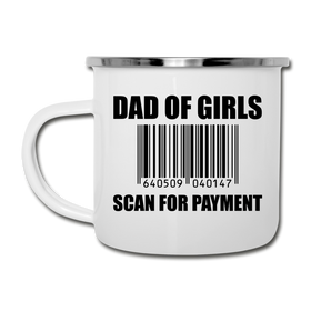 Dad of Girls Scan for Payment Camper Mug