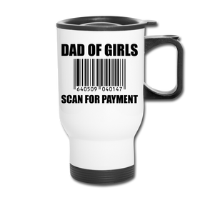 Dad of Girls Scan for Payment Travel Mug