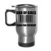 Dad of Girls Scan for Payment Travel Mug