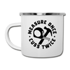 Measure Once Cuss Twice Funny Woodworking Camper Mug