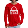 Size Matters Saw Funny Men's Premium Long Sleeve T-Shirt - red