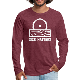 Size Matters Saw Funny Men's Premium Long Sleeve T-Shirt