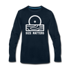 Size Matters Saw Funny Men's Premium Long Sleeve T-Shirt - deep navy