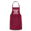 Dad of Girls Scan for Payment Adjustable Apron - burgundy