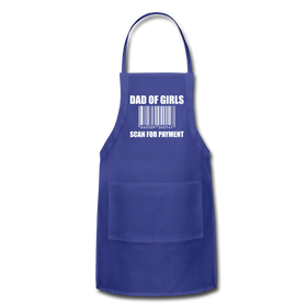 Dad of Girls Scan for Payment Adjustable Apron