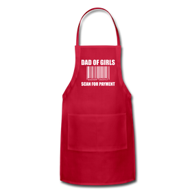 Dad of Girls Scan for Payment Adjustable Apron