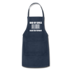 Dad of Girls Scan for Payment Adjustable Apron - navy