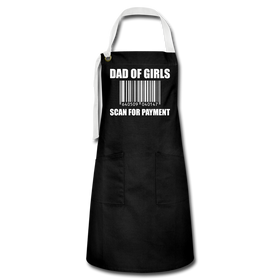 Dad of Girls Scan for Payment Artisan Apron