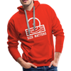 Size Matters Saw Funny Men’s Premium Hoodie - red