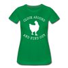 Cluck Around and Find Out Chicken Women’s Premium T-Shirt - kelly green