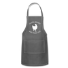 Cluck Around and Find Out Chicken Adjustable Apron - charcoal