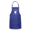 Cluck Around and Find Out Chicken Adjustable Apron - royal blue