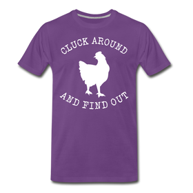 Cluck Around and Find Out Chicken Men's Premium T-Shirt