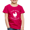 Cluck Around and Find Out Chicken Toddler Premium T-Shirt - dark pink