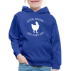 Cluck Around and Find Out Chicken Kids‘ Premium Hoodie - royal blue