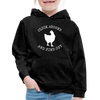 Cluck Around and Find Out Chicken Kids‘ Premium Hoodie - charcoal gray
