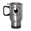 Cluck Around and Find Out Chicken Travel Mug - silver