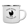 Cluck Around and Find Out Chicken Camper Mug - white