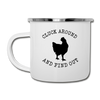 Cluck Around and Find Out Chicken Camper Mug - white