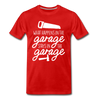 What Happens in the Garage Stays in the Garage Men's Premium T-Shirt - red