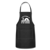 I Love the Smell of Coffee & Sawdust in the Morning Adjustable Apron - black