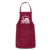 I Love the Smell of Coffee & Sawdust in the Morning Adjustable Apron - burgundy