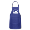 I Love the Smell of Coffee & Sawdust in the Morning Adjustable Apron - royal blue