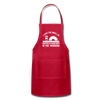 I Love the Smell of Coffee & Sawdust in the Morning Adjustable Apron - red