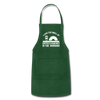 I Love the Smell of Coffee & Sawdust in the Morning Adjustable Apron - forest green
