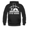 I Love the Smell of Coffee & Sawdust in the Morning Men’s Premium Hoodie - black
