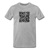 Rick Astley - Rick Roll QR Code Men's Premium T-Shirt - heather gray