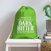 I Like My Coffee How I Like Myself Dark, Bitter and Too Hot For You Cotton Drawstring Bag - clover