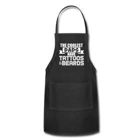 The Coolest Dads Have Tattoos and Beards Adjustable Apron