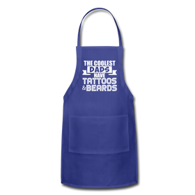 The Coolest Dads Have Tattoos and Beards Adjustable Apron