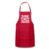The Coolest Dads Have Tattoos and Beards Adjustable Apron - red