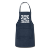 The Coolest Dads Have Tattoos and Beards Adjustable Apron - navy