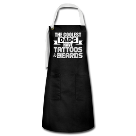 The Coolest Dads Have Tattoos and Beards Artisan Apron