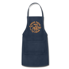 Hocus Pocus I Need Coffee to Focus Adjustable Apron