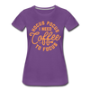 Hocus Pocus I Need Coffee to Focus Women’s Premium T-Shirt - purple