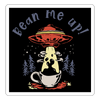 Bean Me Up! Coffee Sticker - white matte