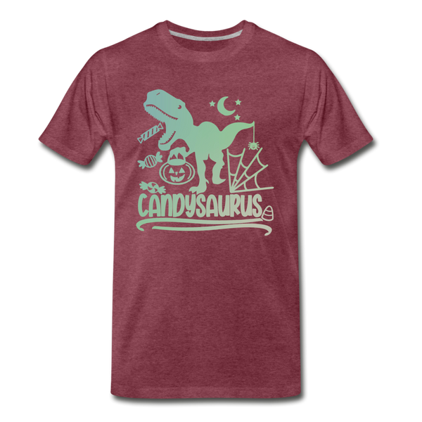 Candysaurus T-Rex Halloween Men's Premium T-Shirt - heather burgundy