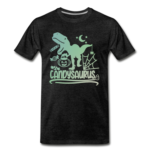Candysaurus T-Rex Halloween Men's Premium T-Shirt - charcoal gray